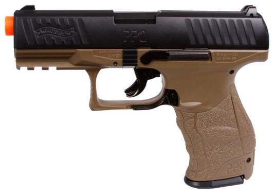 Walther PPQ Spring Airsoft Pistol, Tan - FPS 300