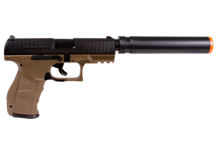 Walther PPQ Spring Airsoft Pistol Kit, Tan - FPS 300